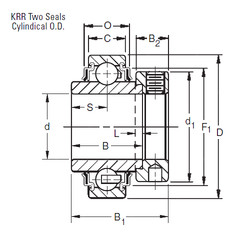 المحامل E75KRR Timken