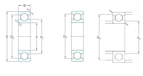 المحامل 6408 SKF