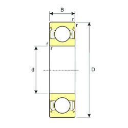 المحامل 638/8-ZZ ISB