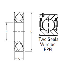 المحامل 9107PPG Timken