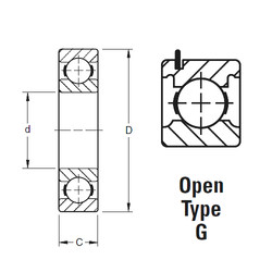 المحامل 9124KG Timken