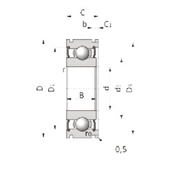 المحامل 6TS2-SX06B81LLUANPX1V2 NTN