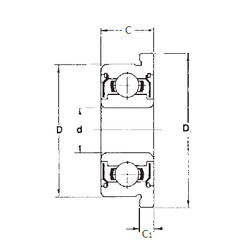 المحامل FR2-6ZZ FBJ