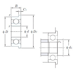 المحامل F68/1,5 KOYO