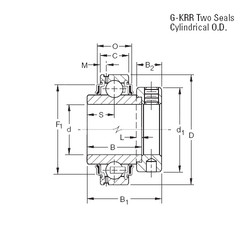 المحامل G1200KRR Timken