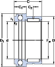 المحامل NKX 60 SKF