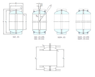 المحامل GEZ200ES-2LS SKF