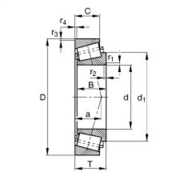 FAG تناقص الأسطوانة المحامل - K55206-C-55437-XL