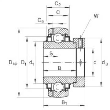 FAG شعاعي إدراج الكرات - GE50-XL-KRR-B-FA125