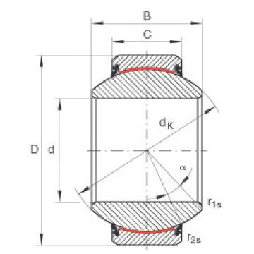 FAG Radial spherical plain bearings - GE50-FW-2RS