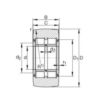 FAG نير نوع بكرات المسار - NNTR55X140X70-2ZL