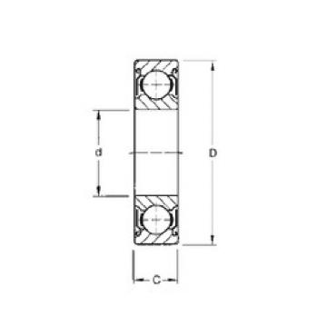 المحامل 6809-ZZ CYSD