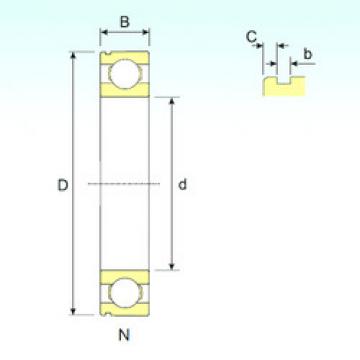 المحامل 6411 N ISB