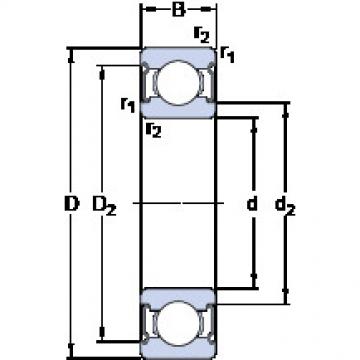 المحامل D/W R8-2Z SKF