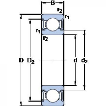 المحامل D/W R8-2RZ SKF