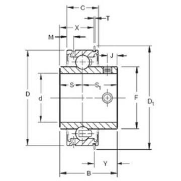 المحامل ER08DD Timken