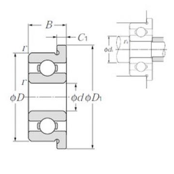 المحامل FL684AX50 NTN