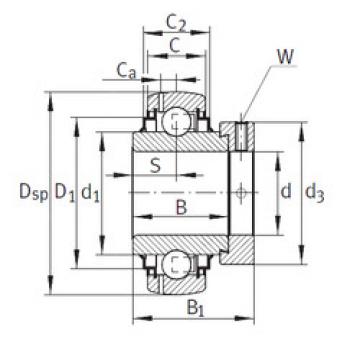 المحامل GE50-KRR-B-FA164 INA