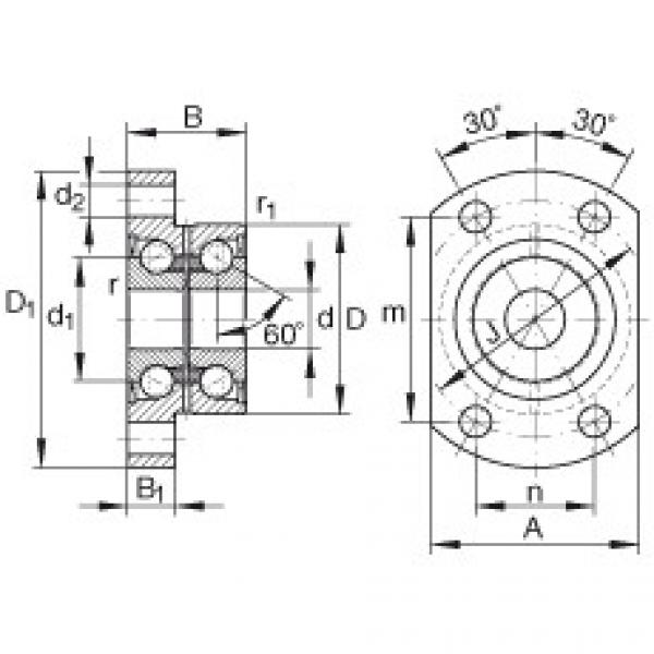 FAG Angular contact ball bearing units - ZKLFA1563-2Z #1 image
