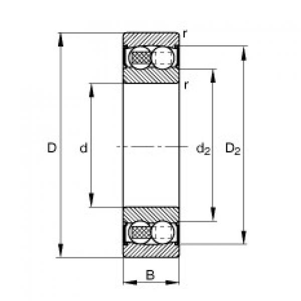 2304-2RS-TVH FAG تحمل #1 image