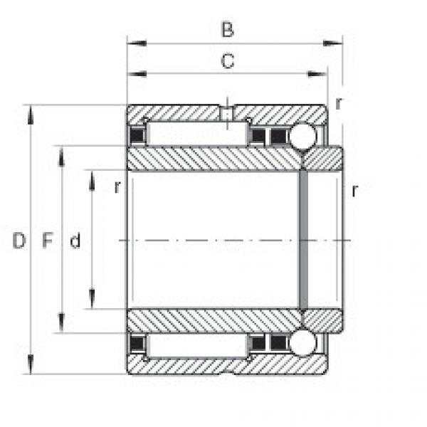 FAG إبرة الأسطوانة / الزاوي الاتصال الكرات - NKIB5905-XL #1 image