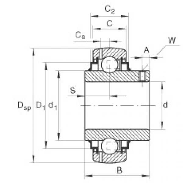 FAG شعاعي إدراج الكرات - GY1014-KRR-B-AS2/V #1 image