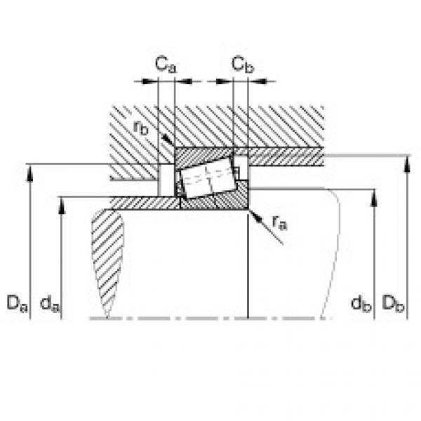 FAG تناقص الأسطوانة المحامل - KHM204049-HM204010 #2 image