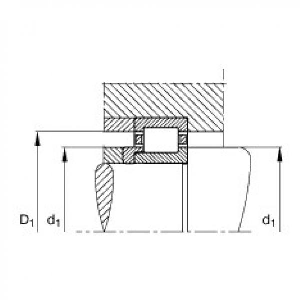 FAG محامل أسطوانية - NJ409-XL-M1 + HJ409 #2 image