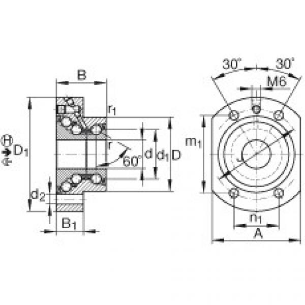 FAG Angular contact ball bearing units - DKLFA1575-2RS #1 image