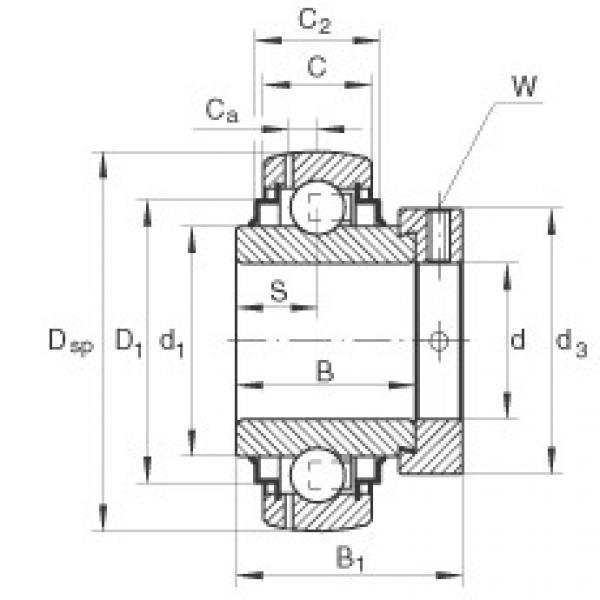 المحامل GE20-KRR-B-FA164 INA #1 image