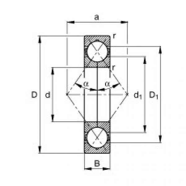 FAG أربعة محامل الاتصال نقطة - QJ312-XL-MPA #1 image