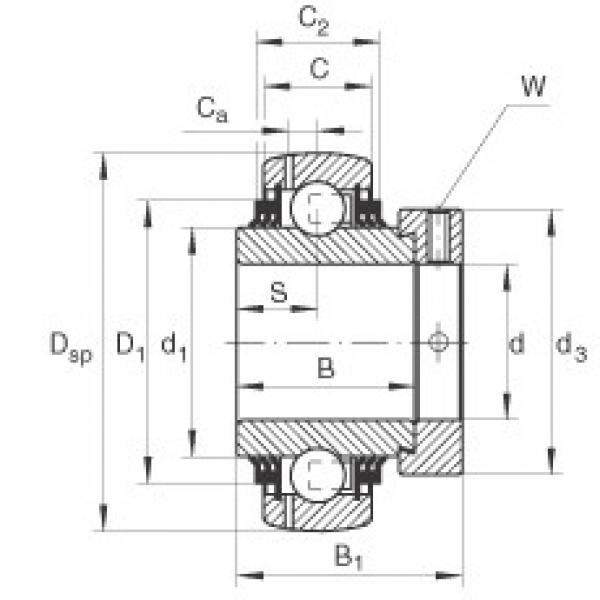 FAG شعاعي إدراج الكرات - GE55-XL-KTT-B #1 image