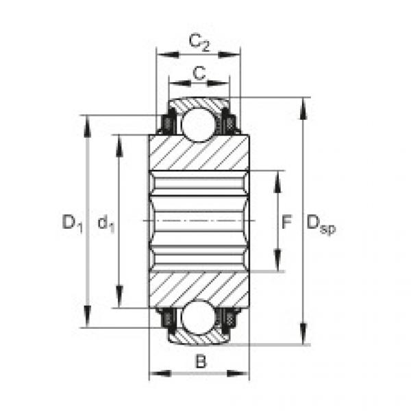 FAG Self-aligning deep groove ball bearings - SK104-208-KTT-B-AH10 #1 image