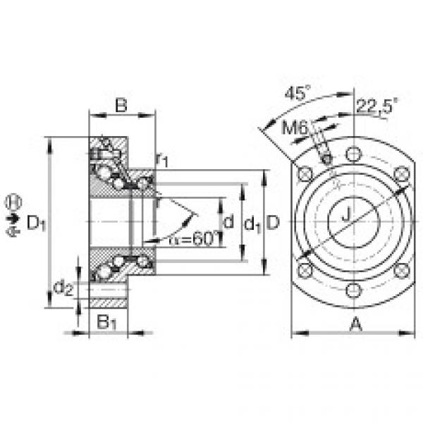FAG Angular contact ball bearing units - DKLFA2590-2RS #1 image