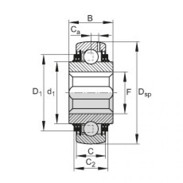 FAG Self-aligning deep groove ball bearings - GVK102-208-KTT-B-AH10 #1 image