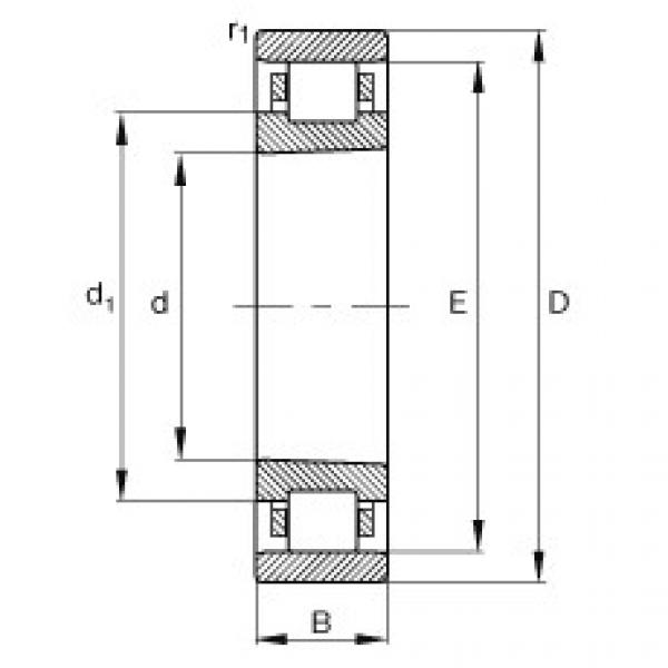 FAG محامل أسطوانية - N1007-K-M1-SP #1 image