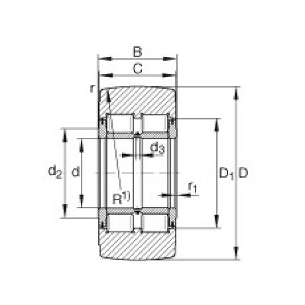 FAG نير نوع بكرات المسار - NNTR55X140X70-2ZL #1 image