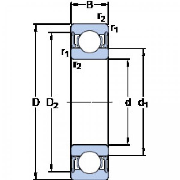 المحامل D/W R12-2RZ SKF #1 image