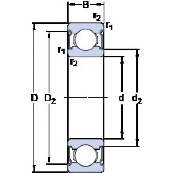 المحامل D/W R8-2Z SKF #1 image