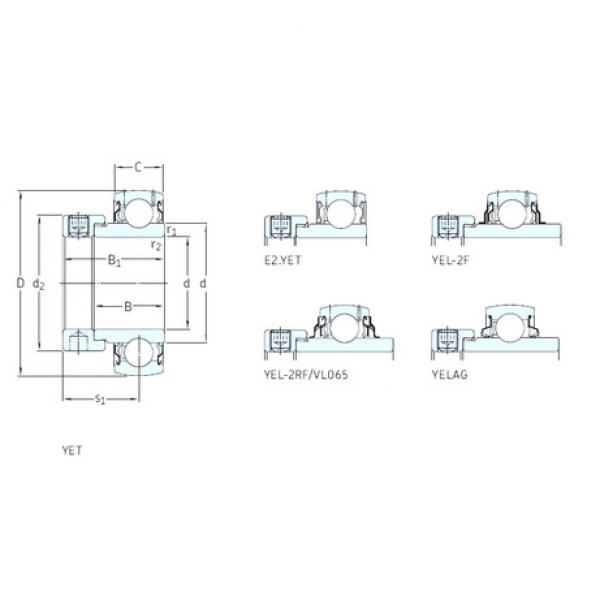 المحامل E2.YET208-108 SKF #1 image