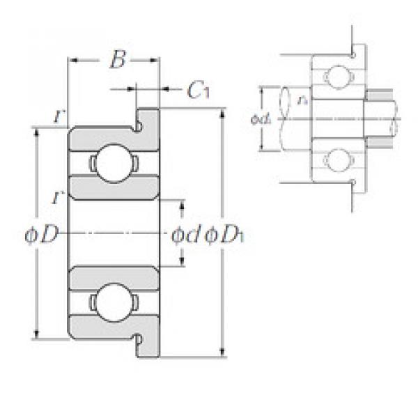 المحامل FL684AX50 NTN #1 image