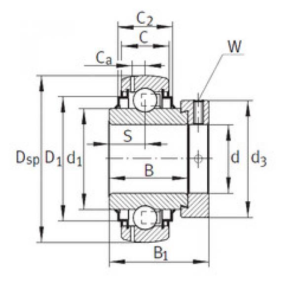 المحامل GE70-KRR-B-FA164 INA #1 image