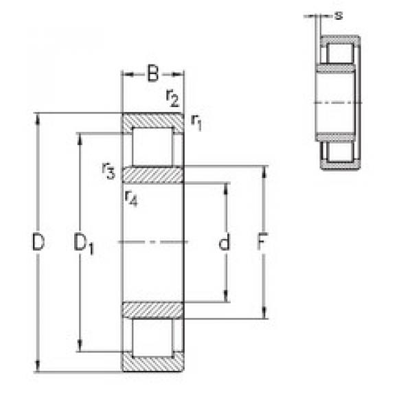 المحامل NU220-E-MA6 NKE #1 image