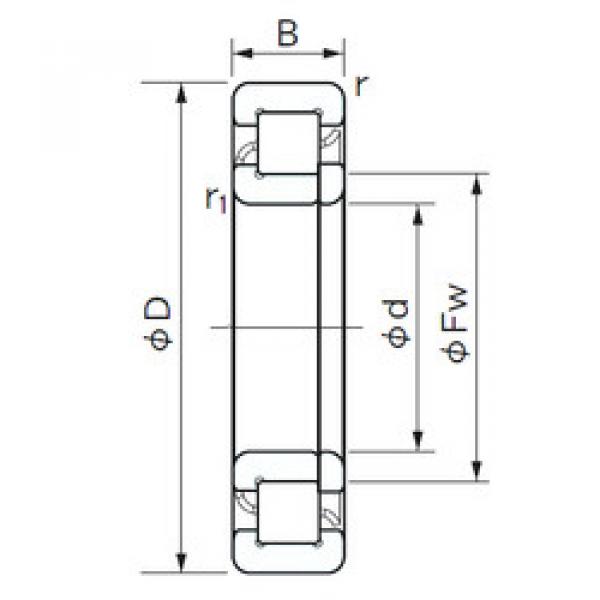 المحامل NUP 2220 E NACHI #1 image