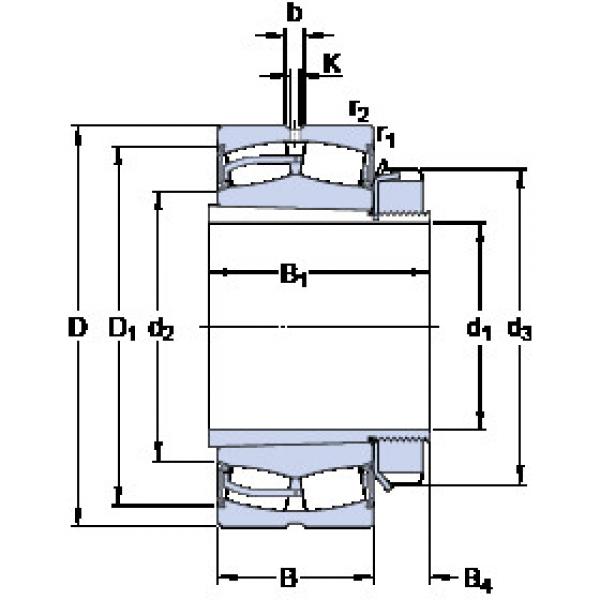 المحامل 22228-2CS5K/VT143 + H 3128 L SKF #1 image