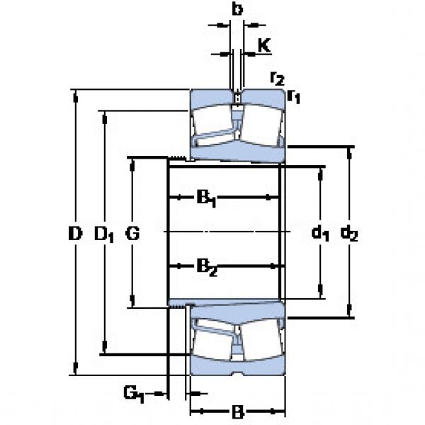 المحامل 22219 EK + AHX 319 SKF #1 image