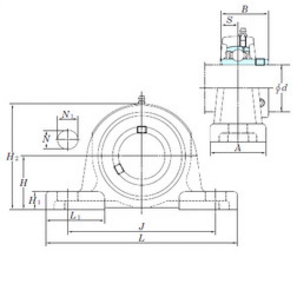 المحامل UCP205-14 KOYO #1 image