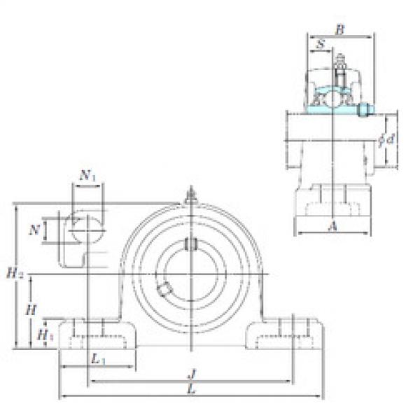 المحامل UCP208-25SC KOYO #1 image